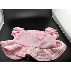 Cabbage Patch Kids PINK HEART Shirt Dress Vtg 1983 Original Fleece READ CPK